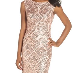 Vince camuto sequin dress size 8